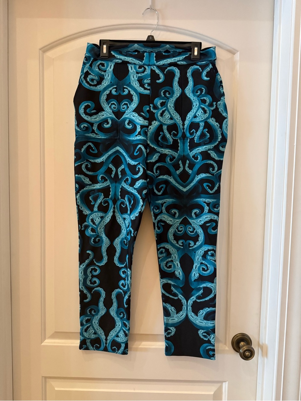 Blackmilk Black & Teal Octopus Print Leggings